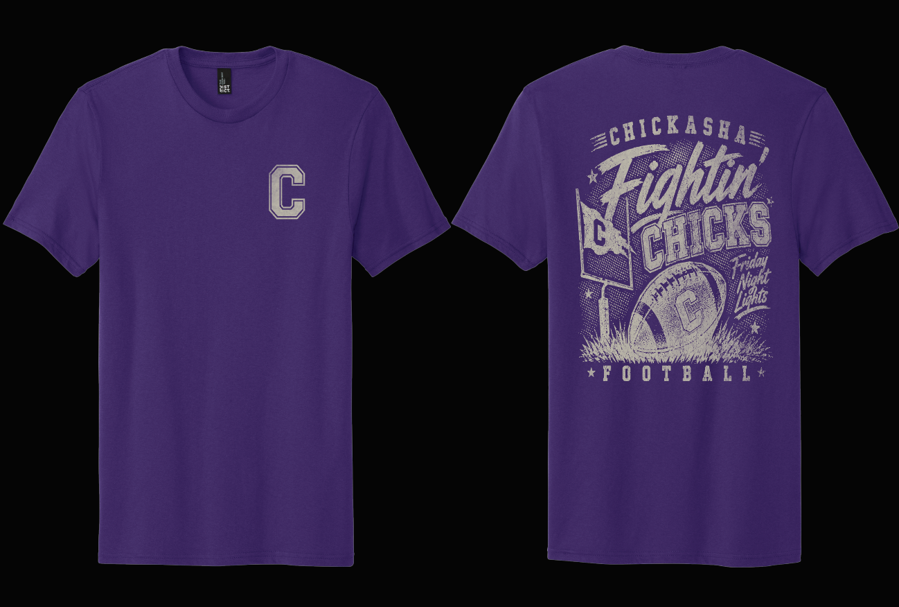 🏈 CHICKASHA FIGHTIN’ CHICKS FRIDAY NIGHT LIGHTS TEE 🏈